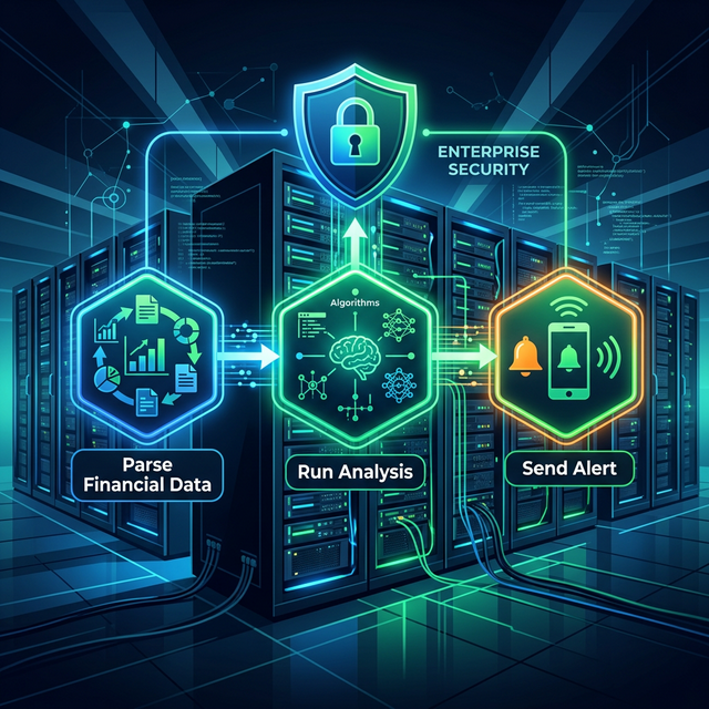 Enterprise-grade AI orchestration: parse data, run analysis, and send alerts — all on local hardware